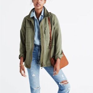 Madewell Women’s Olive Green Fleet Jacket